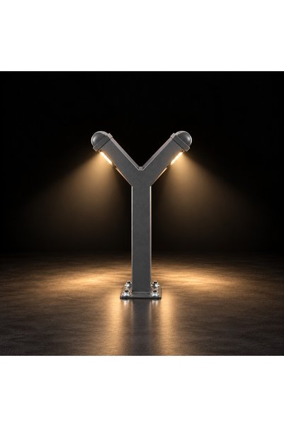 Metal Market Yükseklik 80cm Bahçe Aydınlatması, Bollard Aydınlatma, Duvar Üst...