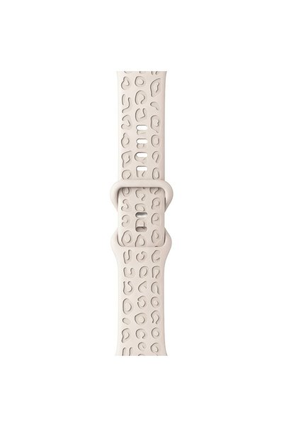 Dexmon Apple Watch 12 11 10 46mm 9 8 7 6 SE Ultra Uyumlu 42-44-45-49mm Leopar Desenli Silikon Kordon