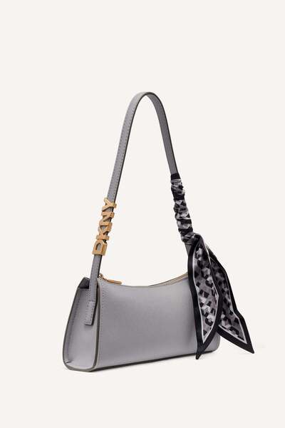 Dkny AVRIL TOP ZIP SHOULDER BAG-GRG - GREY MELANGE-N/S