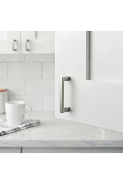 Yc Dekor Mâner din aluminiu Inox 128 mm Mâner de lux pentru mobilier de bucăt...