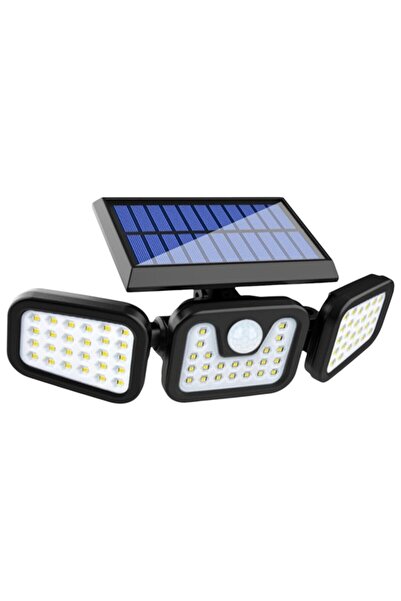 EN GROSS Lampă solară de perete cu 3 capete LED și senzor de mișcare