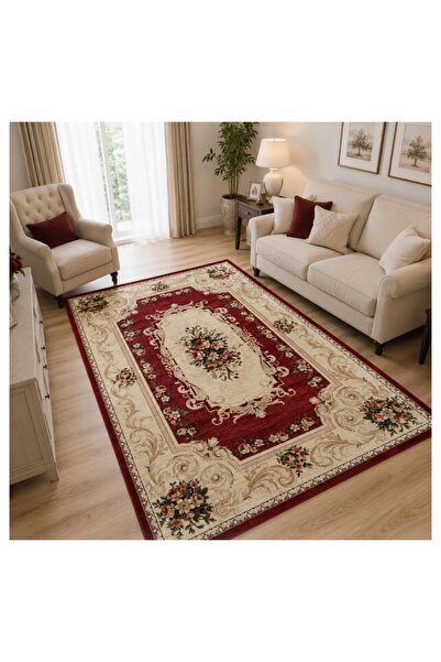 DeltaDesign Covor Clasic Sufragerie/Dormitor, Model 535/210, Rosu
