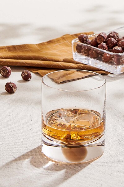 Paşabahçe Dot Whiskey Glass Caramel