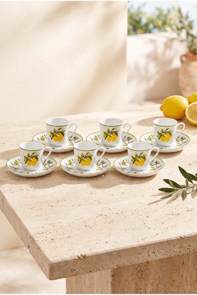 Bambum Moderna 6 Kişilik Fincan Takımı Limon