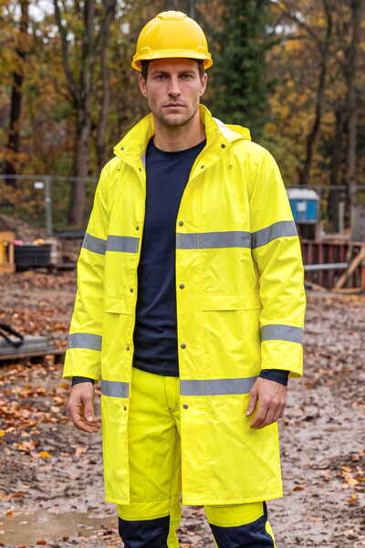 İŞMONT Poyraz Hi-Vis Long Raincoat