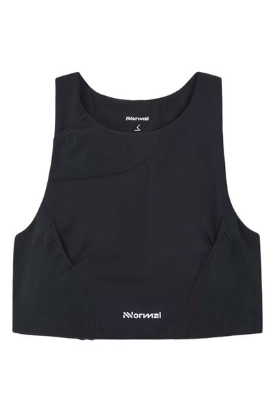 NNormal Maiou de alergare pentru femei Trail Crop Top 02 SS 2026-Negru-S