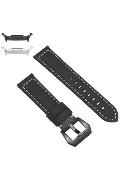 VD VERY DREAM Curea din piele compatibilă cu Samsung Galaxy Watch9 44mm, Negr...