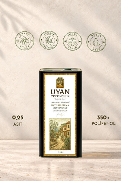 UYAN ZEYTİNCİLİK TRİLYE ERKEN HASAT SOĞUK SIKIM NATÜREL ZEYTİNYAĞI 5 LT.