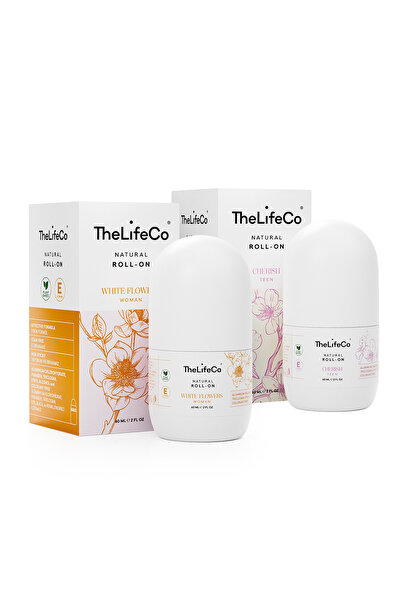 TheLifeCo %100 Doğal Roll-on Deodorant 60 ml x 2 Adet – Kadın & Genç Kız