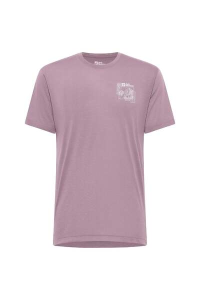 Jack Wolfskin Tricou tehnic pentru bărbați Vonnan Graphic SS 2026-Lila-S