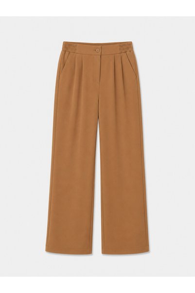 Xint Kadın Camel Pamuklu Düz Sweatpant