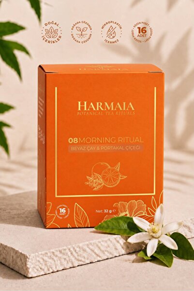 HARMAIA Morning Ritual Tea- Beyaz Çay ve Portakal Çiçeği Güne Başlarken Çayı-...