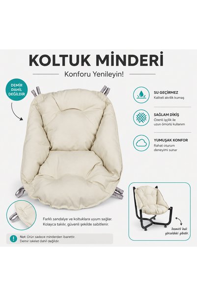 batu tekstil armut bahçe sandalyesi minderi