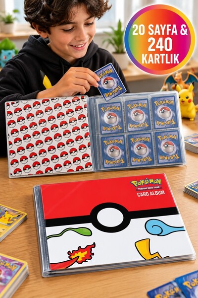 TOYFEST ألبوم بطاقات Pokemon Collector - حامل بطاقات - Poketop (240 حاملة بطا...