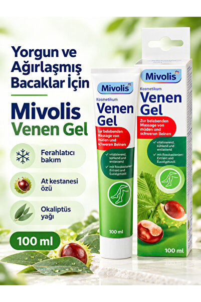 mivolis Horse Chestnut Extract Leg Relaxing Gel 100 ml – Relaxing Massage Gel...