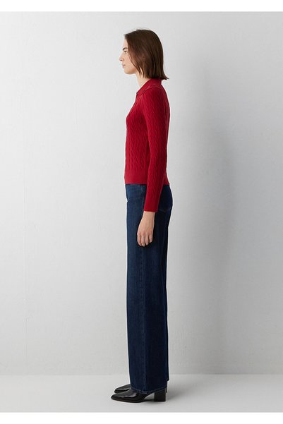 Mavi Red Polo Collar Knitwear Slim Fit 1710912-90746