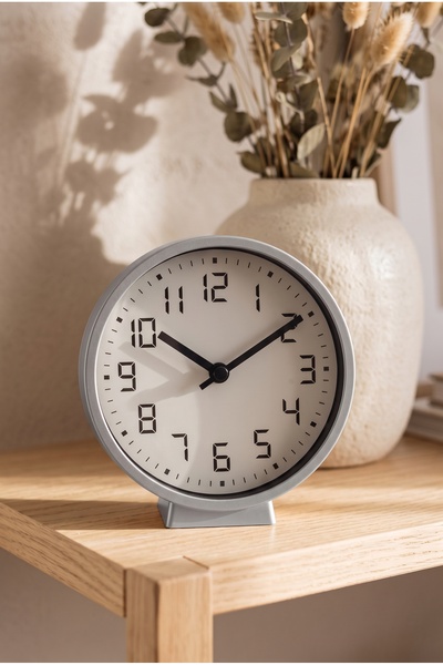 Frapan Home GLX 2'si 1 Arada Masa ve Duvar Saati 18 cm Sessiz Mekanizmalı Dek...