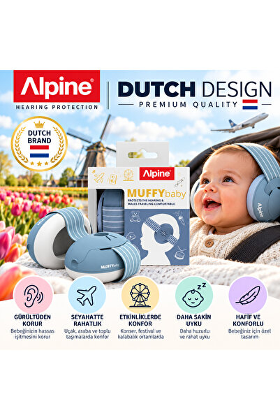 Alpine Muffy Baby Bebek Kulak Koruyucu Kulaklık – Gürültü Önleyici Kulak Tıka...