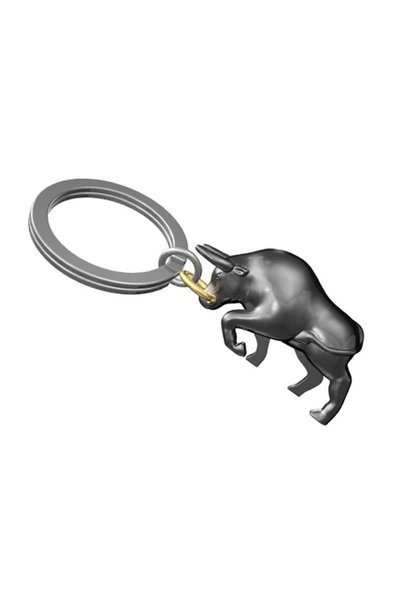 Metalmorphose BUllring Boğa Anahtarlık Metalik Gri