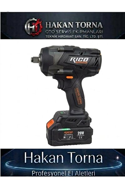 Rico 1/2 1000Nm Şarjlı Darbeli Bijon Sökme Tabancası Somun Sökme Sıkma Makinesi