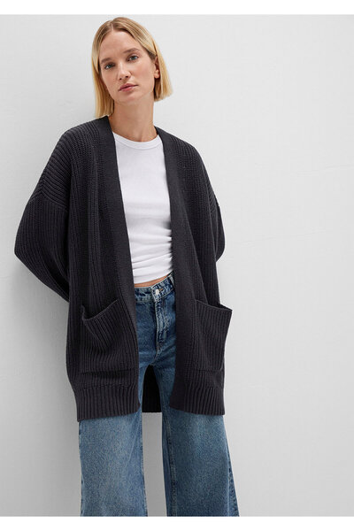 Mavi Long Grey Cardigan Oversize / Wide Cut 1710118-80023