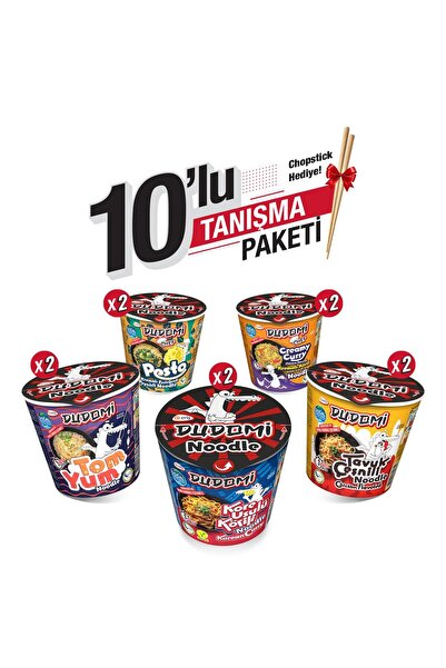 DUDOMİ 10'lu Noodle Tanışma Paketi + Bambu Chopstick Hediye!