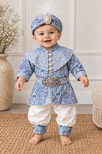 Harry&Millie Baby Boy Mevlütlük Şehzade Circumcision Dress Circumcision Cloth...