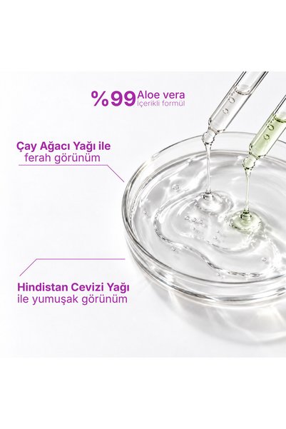 Bio Asia جل عشبي بـ 7 تأثيرات 250 مل - الألوفيرا والشاي الأخضر وزيت شجرة الشاي
