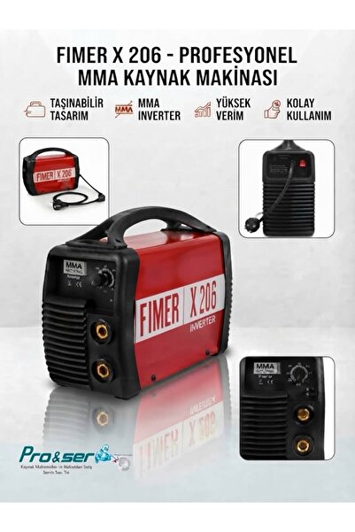 Fimer X206 Inverter Kaynak Makinası Made In Italy (solarmatik baş maskesi hed...