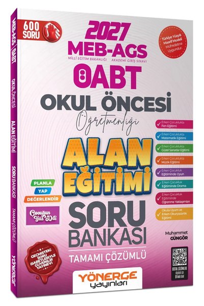 Yönerge Yayınları 2027 ÖABT Okul Öncesi Öğretmenliği Alan Eğitimi Tamamı Çözü...