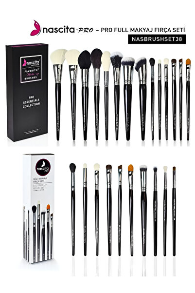 nascita Pro Essentials Collection Fırça NASBRUSHSET38 PRO + Göz Makyaj Seti 1...