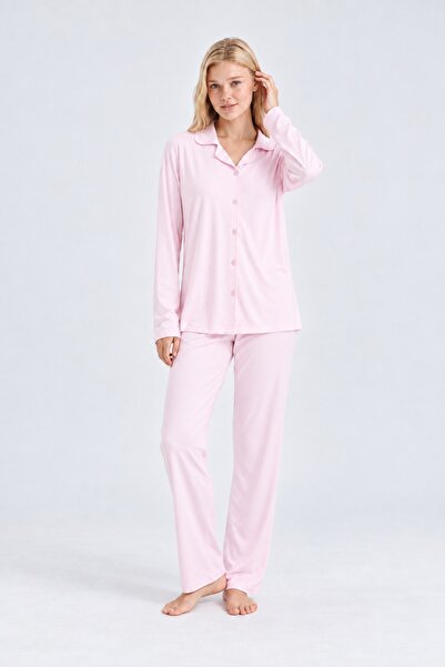Generic Brand Bamboo Long Sleeve Buttoned Maternity Maternity Pajama Set 3020...