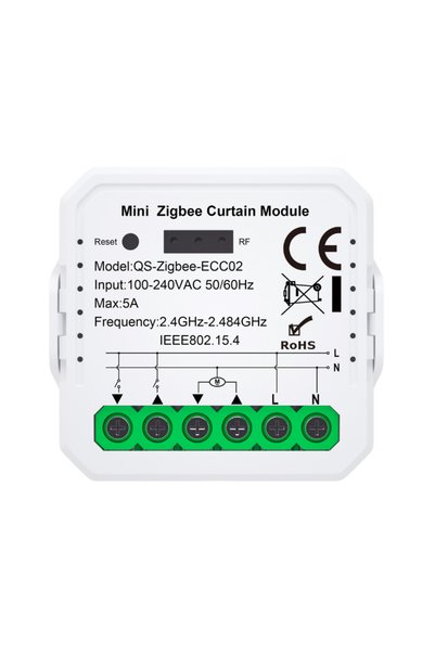 koresan Zigbee Tuya Perde Panjur Kepenk Modülü + RF Alıcılı