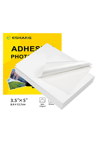 Choice 3.5 x 5 Inch-135 ESHANG100 Sheets Glossy Self-Adhesive Photo Sticker P...