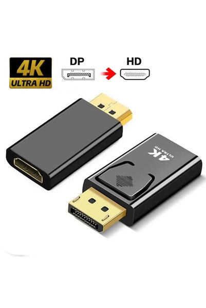 Choice محول 4K DisplayPort إلى HDMI، محول DP إلى HDMI، موصلات مطلية بالذهب، م...