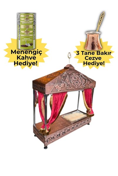 AiroBazar Kumda Kahve Tezgahı-kumda Türk Kahvesi Makinesi-elektrikli Kumda Kahve Makinesi-100*40*110