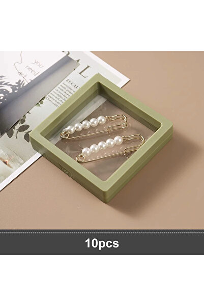 Choice 9x9cm Light green 10pcs 10pcs Transparent Floating Display Box, Plasti...