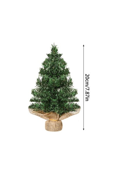 Choice 6pcs 20cm Mini Artificial Christmas Tree Desktop Fake Pine DIY Small D...