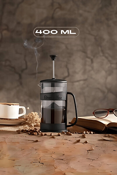 Heredot 400 ML Siyah Renk French Press MIT1089