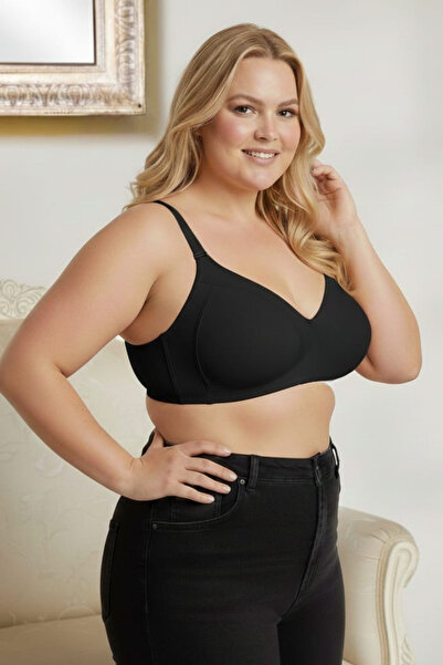 wear treasure Women's Plus Size Bra C Cup Cotton Gathering Combed Cotton Bra