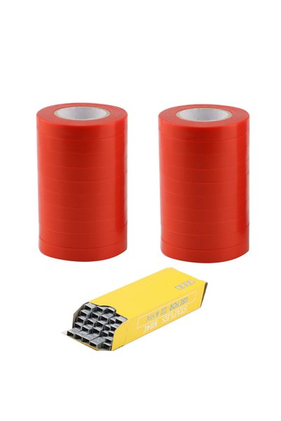 Choice 20 pcs Red staples 10 / 20 Pcs Tapetool Tapes PVC Plant Tie Tapetools ...