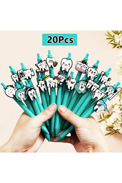 Choice 20pcs 5/10/20/30 Pcs World Dental Day Ballpoint Pens Promoting Oral He...