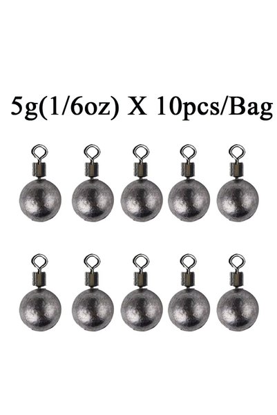 Choice4 5g sinkers 10pcs/Lot Fishing Weights Sinkers 3.5g 5g 7g 10g 14g 20g F...