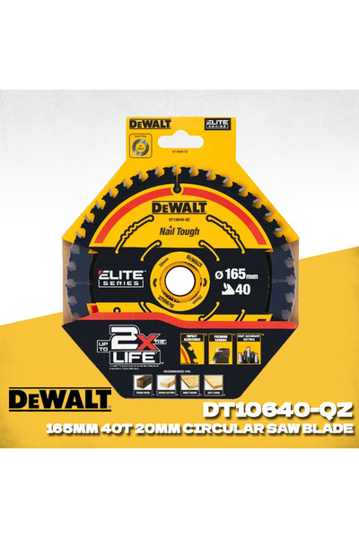 Choice DEWALT DT10640-QZ DEWALT DT10640 منشار دائري بلاد 2X 165 مللي متر * 20...