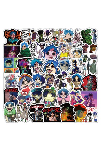 Choice Multicolor 50Pcs Cartoon Gorillaz Stickers For Luggage Laptop Guitar P...