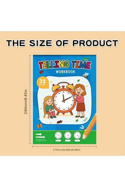 Choice Telling Time 32 Page Telling Time Exercise Time Cognition Toy Book Int...
