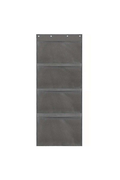 Choice L GRAY Grid Storage Bag, Large Capacity Hanging Storage Bag, Door Stor...
