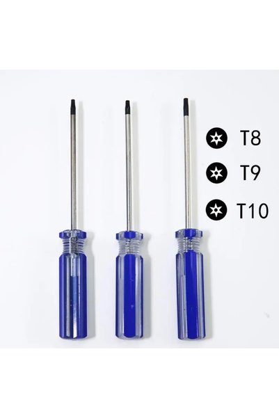 Choice 3pcs (T8 T9 T10) Screw Driver Torx T8 & T9 & T10 Security Screwdriver ...