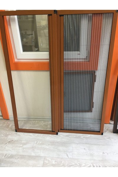 Genel Markalar Pileli Plise Sürgülü Akordiyon Pencere Sinekliği 70×140 cm Ölç...