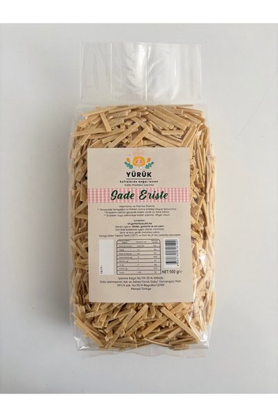 YÜRÜK GIDA Geleneksel Sade Erişte 500Gr